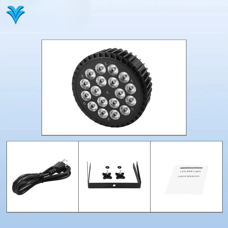 Dj Disco Stage Party  Stage Lighting Equipment 18 Plastic RGBW 4 in 1 Bright Wash Led Par Light