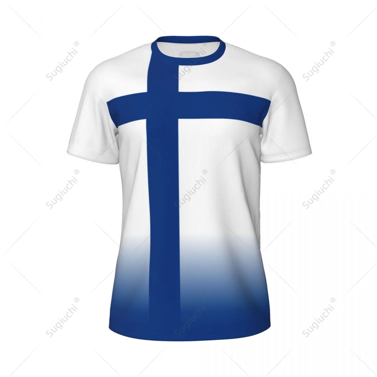 Sports Mesh T-shirt Finland Flag For Running Bike Soccer Tennis Football Fitness Tees 3D Printed Custom