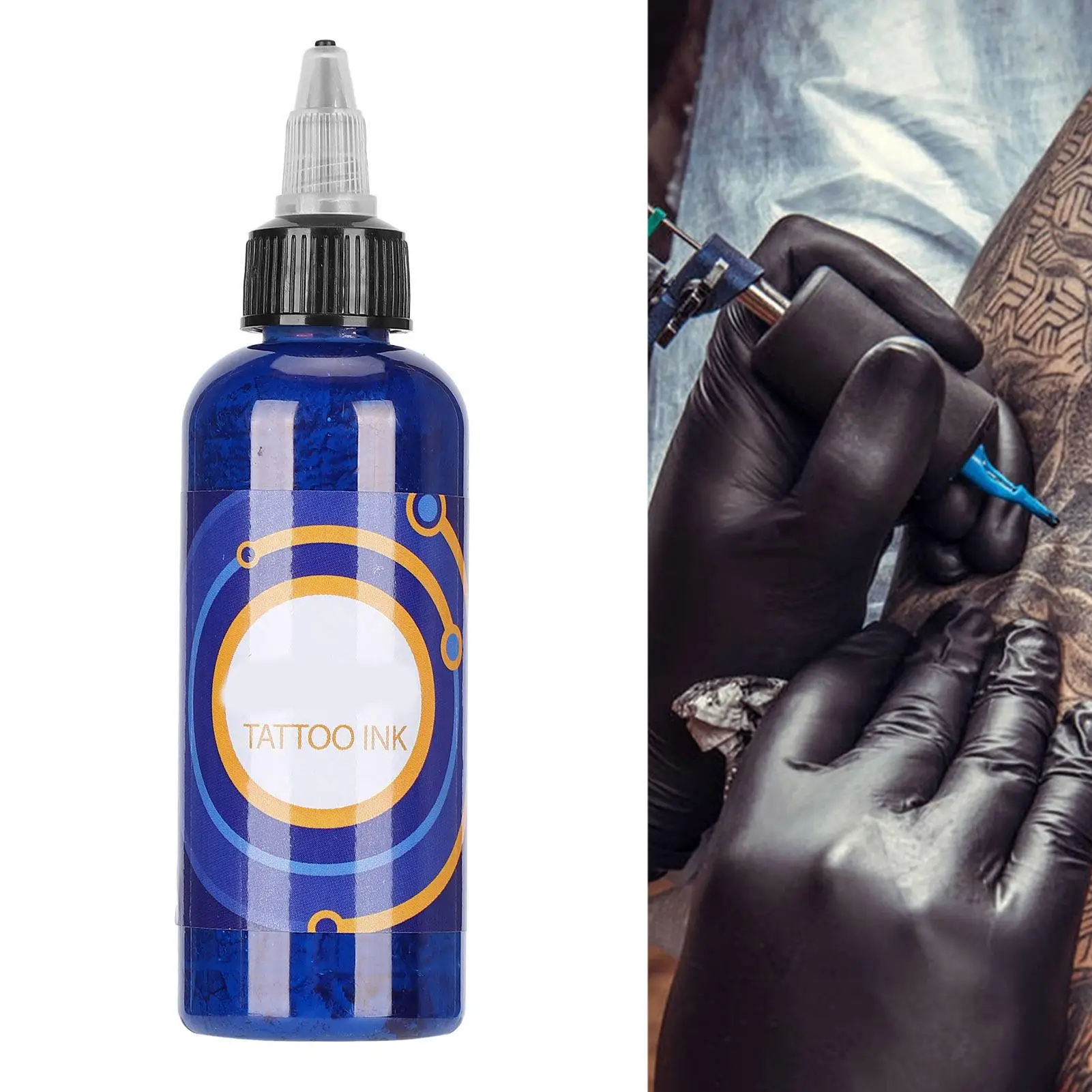 90ml Tattoo Ink - Semi-Permanent Body Art Pigment for Microblading & Tattoo Supplies, Essential Accessories