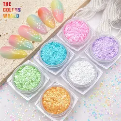 Lentejuelas brillantes de estrella de TCT-915, macarrón Kawaii de 1MM, colores encantadores para arte de uñas, maquillaje, manualidades, vaso DIY, decoración de resina epoxi