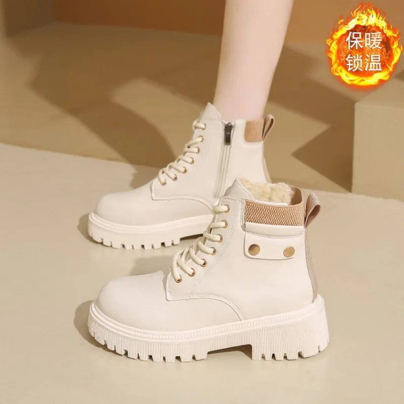 

Winter Snow Boots for Women Casual High-top Shoes Warm Womens Sneakers Platform Ankle Boots Plus Size 42 Zapatillas De Mujer New