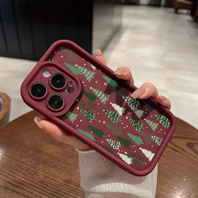شجرة عيد الميلاد السنة الجديدة نمط سيليكون قضية الهاتف ل Xiaomi Redmi 15 15C 14C 13C 12C 10C A5 نوت 14 13 12 برو زائد 11 12S 11S #3