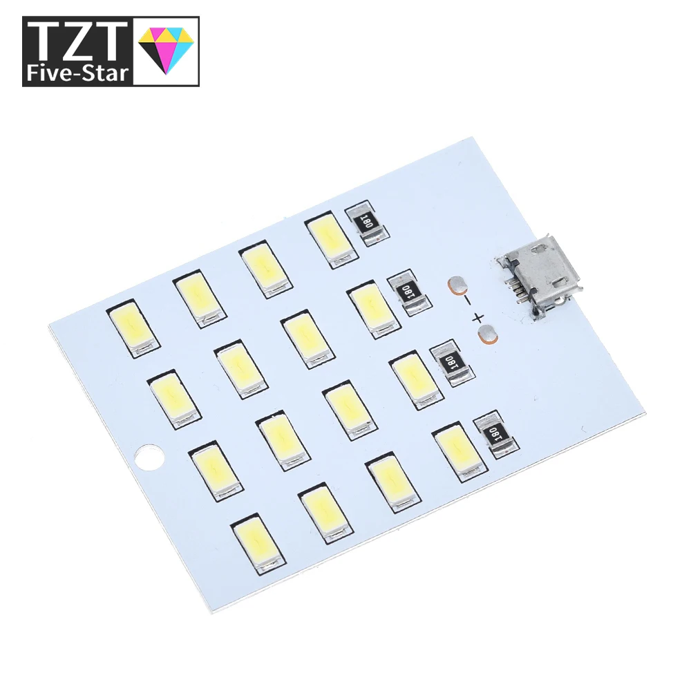 Hochwertiges 5730 SMD 5V 430mA~470mA Weißes Micro-USB 5730 LED-Beleuchtungspanel USB-Mobillampe Notlicht Nachtlicht – Detail 7