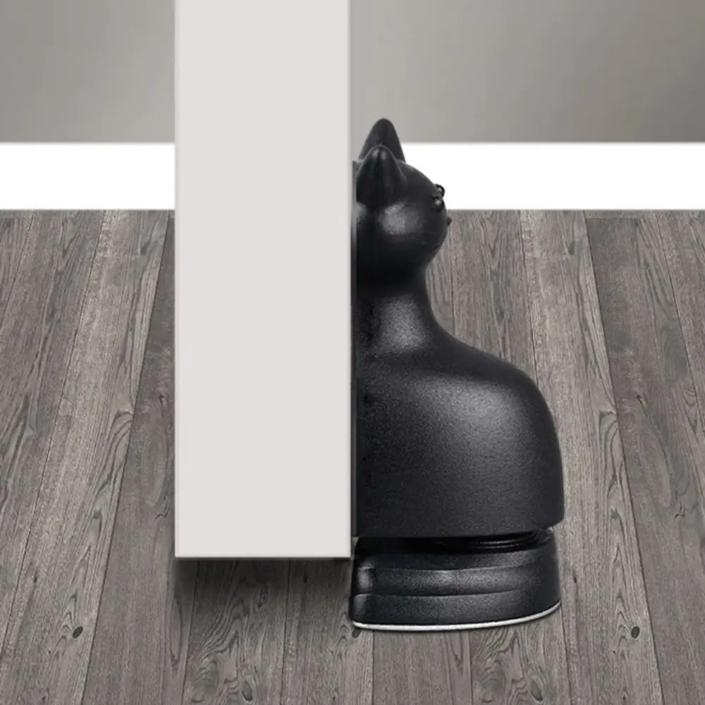 

Strong Magnetic Magnetic Door Stopper Non-punch Rust-resistant Cat Shape Door Suction Reusable Anti-collision