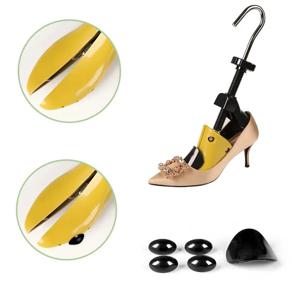 Verstellbarer Schuhspanner, Baumexpander, Schuhformer, Schuhstiefelverbreiterung, rosa Farbe, Breite und Länge, praktischer Schuhspanner