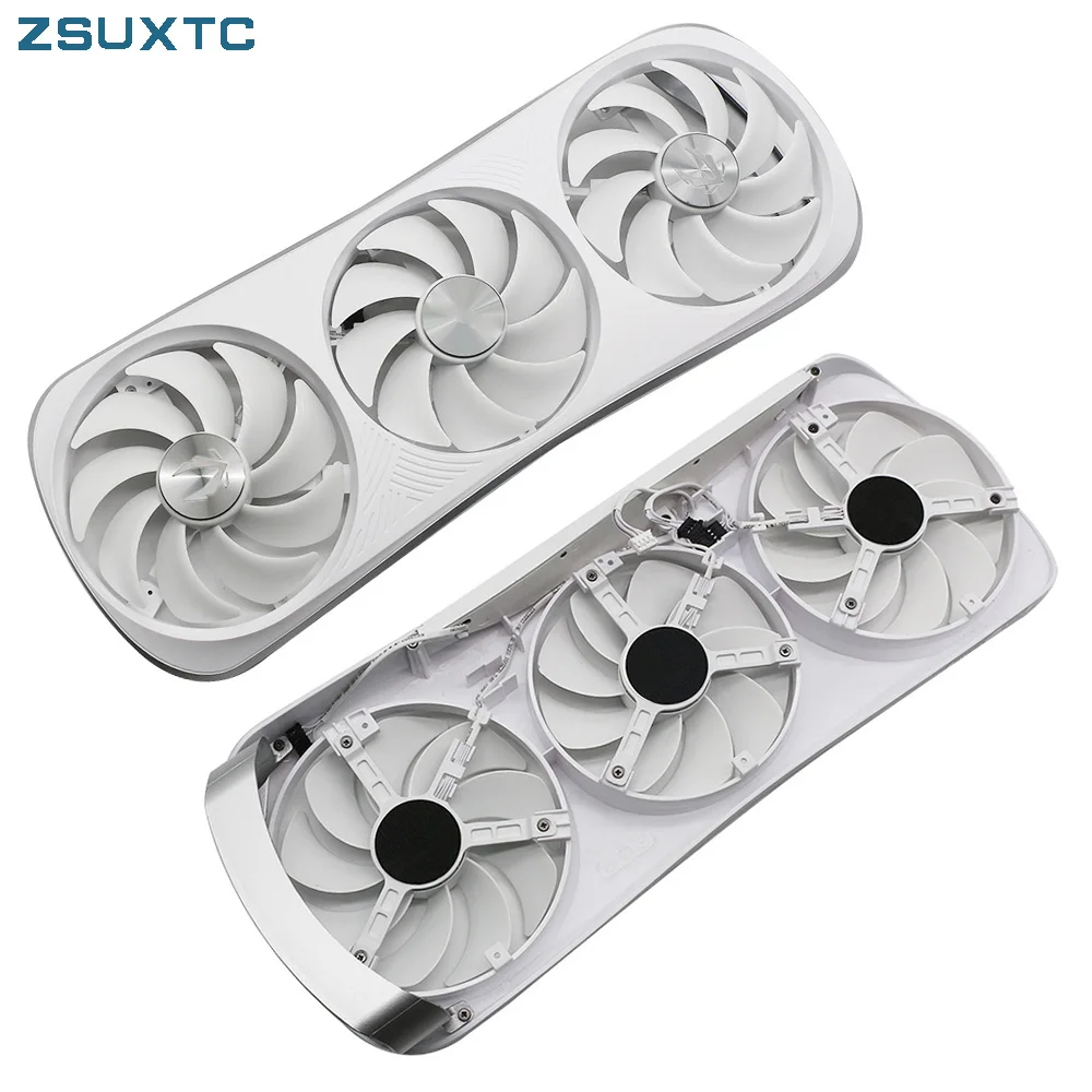 4PIN GPU RTX4080 RTX4090 Cooling Fan For ZOTAC RTX 4080 4090 TRINITY OC WHITE  Graphic Video Card Fans