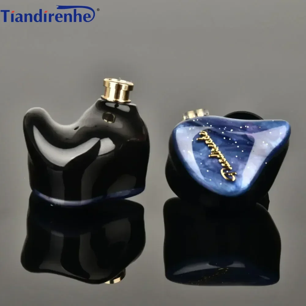 Tiandirenhe TD19 Graphene unit resin starry HIFI Bass Earphone 0.78mm In Ear Single-acting coil Music Earbuds For TFZ cable