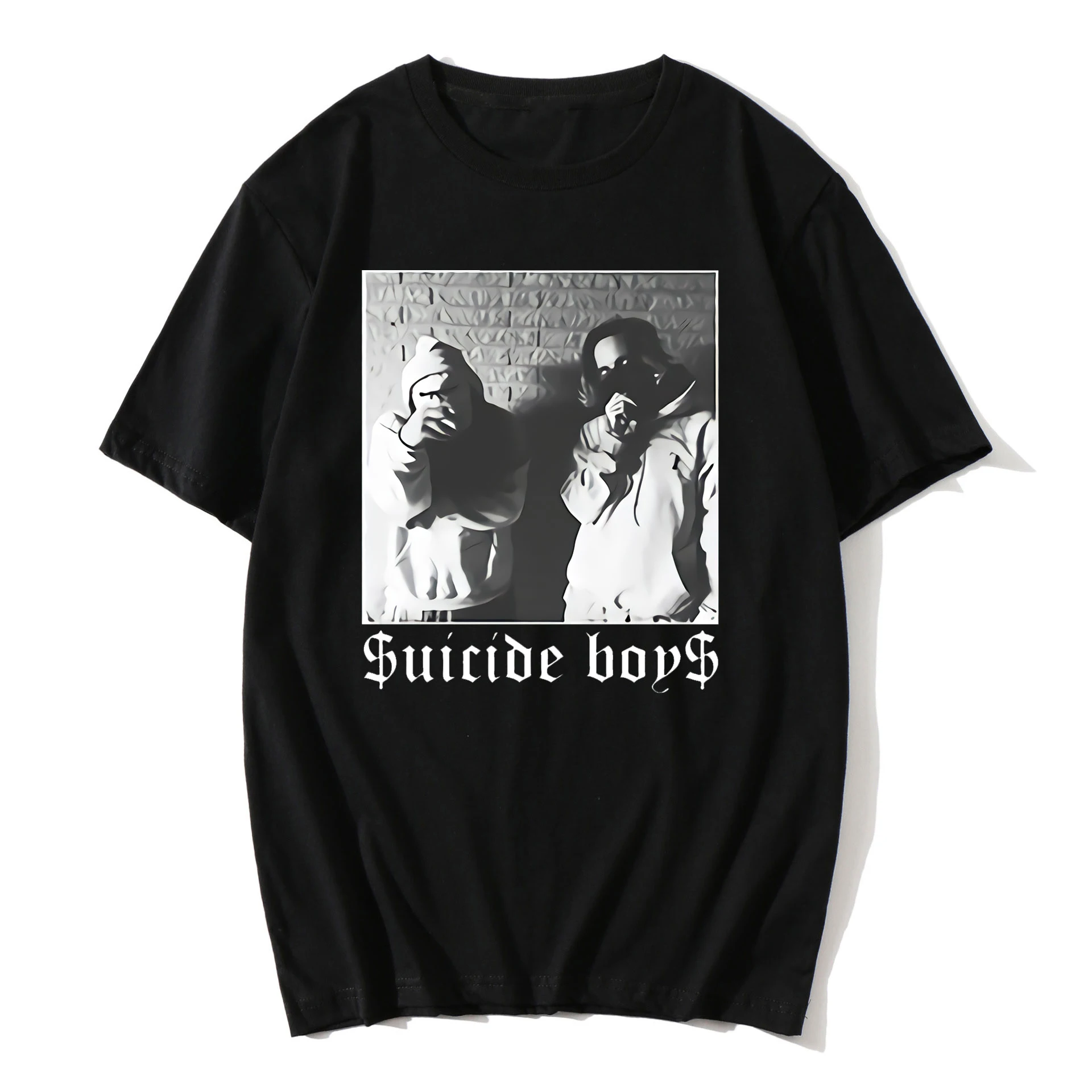 

Rapper suicideboys Suicide T Shirt Men Women Fashion Cotton T-shirt Kids Hip Hop Tops Tee Suicideboys Camiseta hombre Boy Tshirt