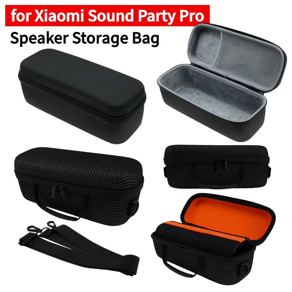 Portable BT Speaker Storage Bag Anti Fall Fit for Xiaomi Sound Party Pro EVA Protective Cover Shockproof (Speaker Not Included)
