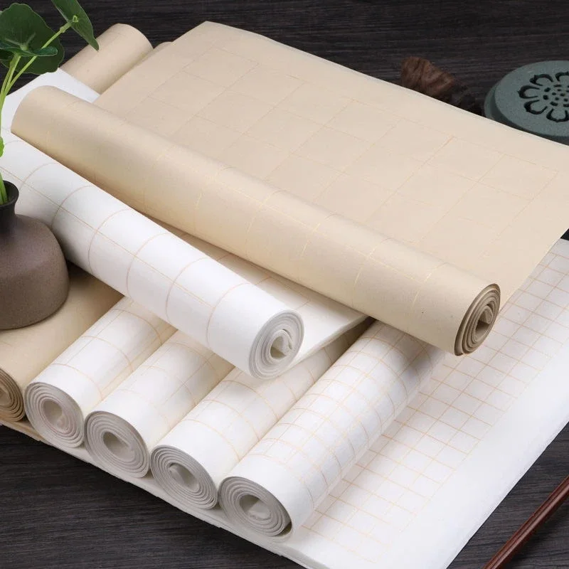 Calligraphy Paper Chinese Brush Calligraphy Half Ripe Rice Paper Beginner Small Regular Script Practice Copy Scriptures Papier