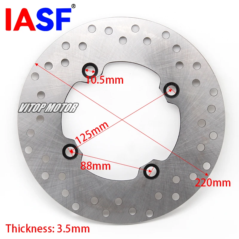 IASF دراجة نارية قرص فرامل خلفي الدوار لهوندا PCX160 PCX 160 2025 أقراص الفرامل #2