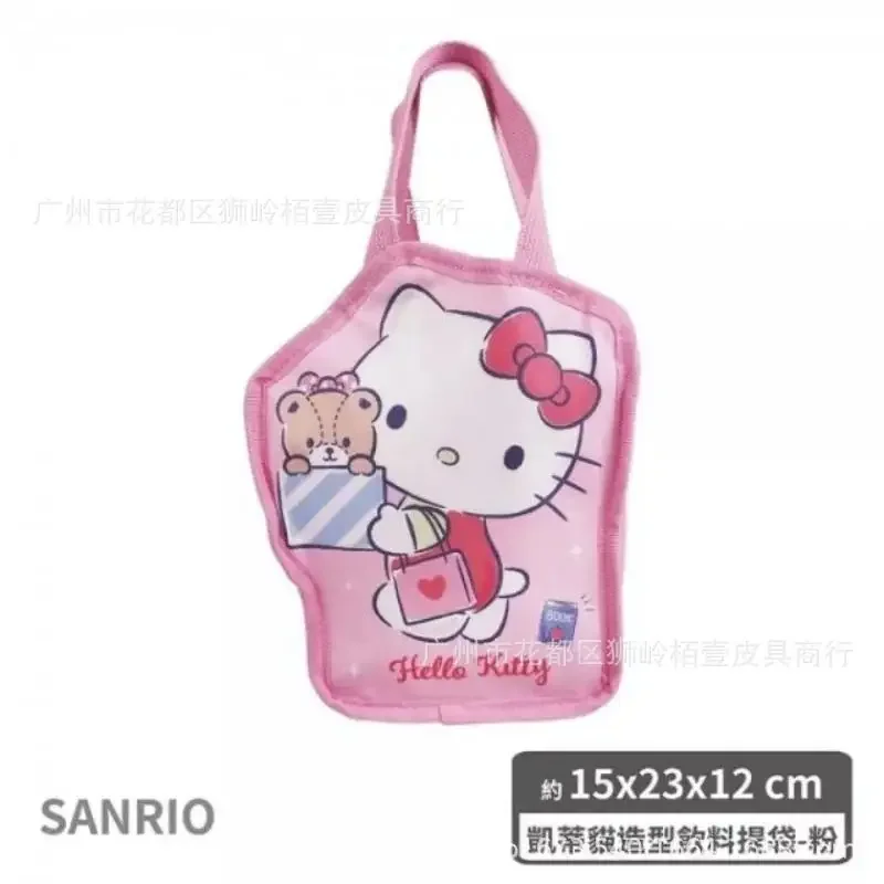 

Косметичка Hello Kitty's, сумка My Melody Kawaii, мультяшная новая изоляционная сумка с принтом, холщовая большая сумка