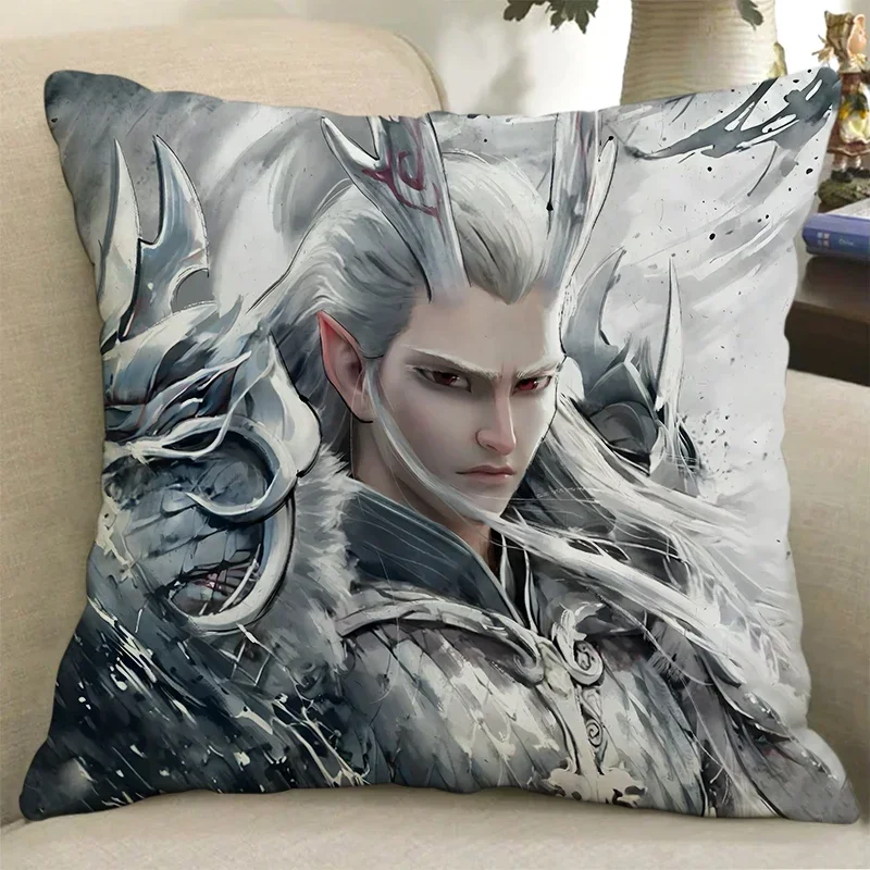 Cartoon anime "Nezha" home bedroom sofa car decoration pillow cushion personalized gift printing children's gift.