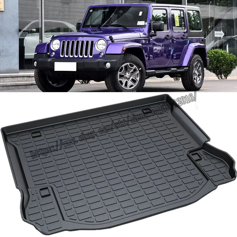 

Fit For 2007-2017 Jeep Wrangler JL 4 Doors Cargo Liner Trunk Tray Floor Mat 1pcs car accessories