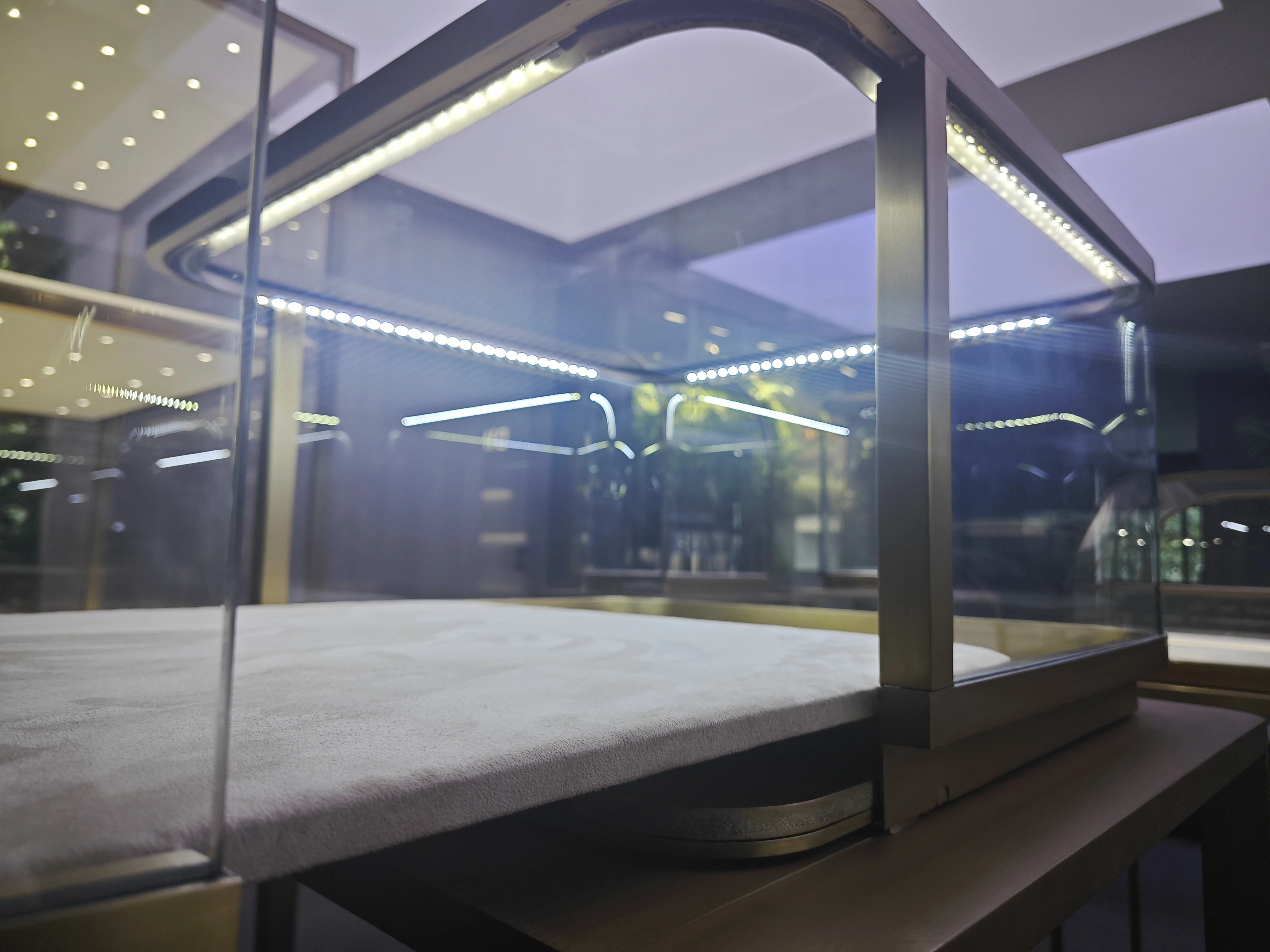 Custom.All Power glazen parfum sieraden display showcase tafel lauxry kast voor winkelcentrum