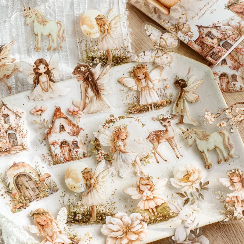 

Набор из 1-6 упаковок наклеек «Фантазия эльфов» для скрапбукинга, декоративные элементы, идеально подходят для коллажей, дневников, поделок и рукоделия.