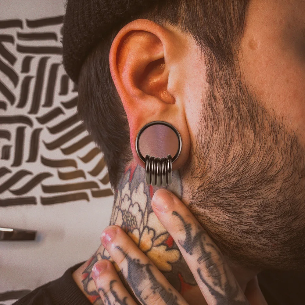 Stainless Steel Ear Tunnels for Body Piercing