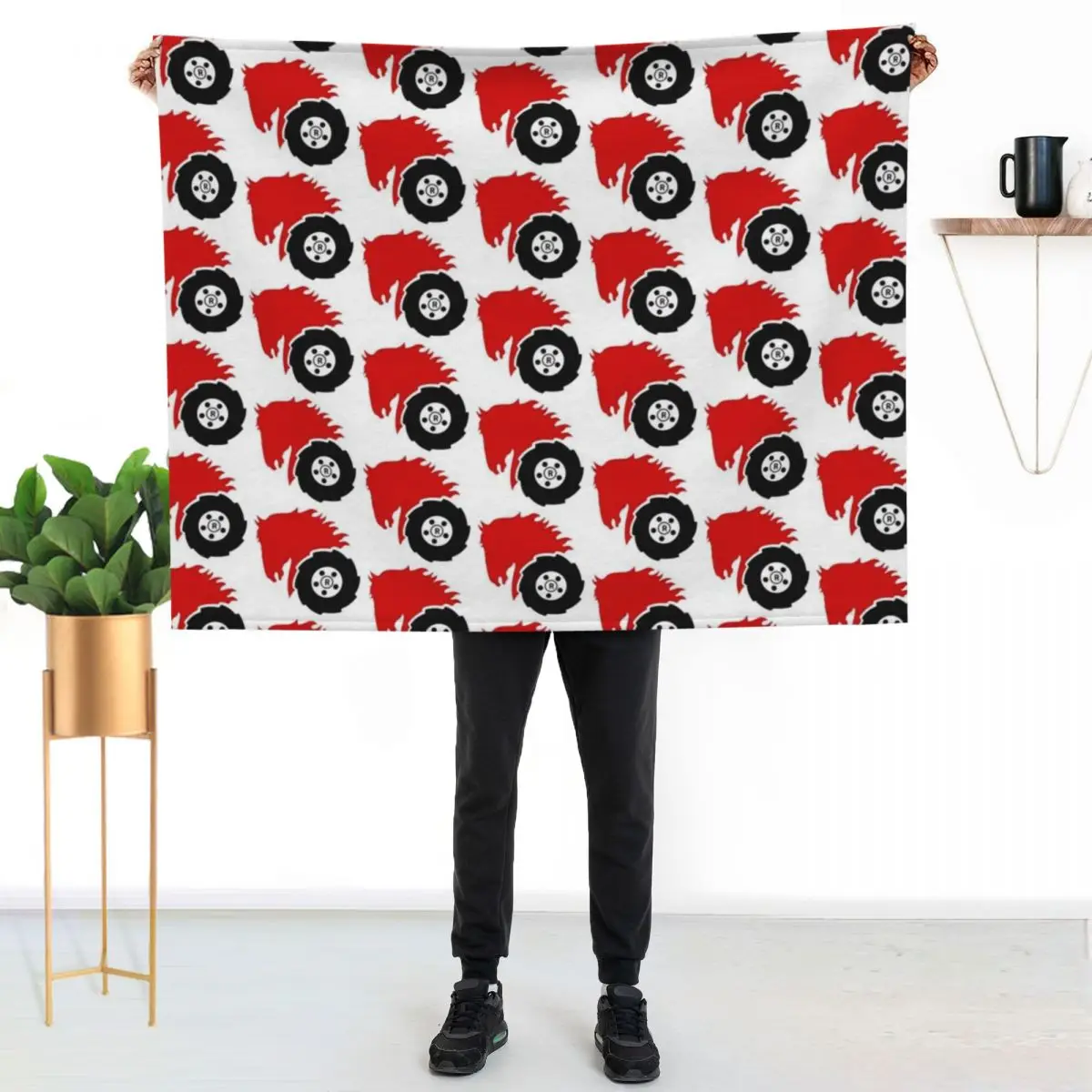 Wheel Horse Throw Blanket Luxury Thicken Luxury Brand Loose Comforter Decorative Throw Decoratives Blankets