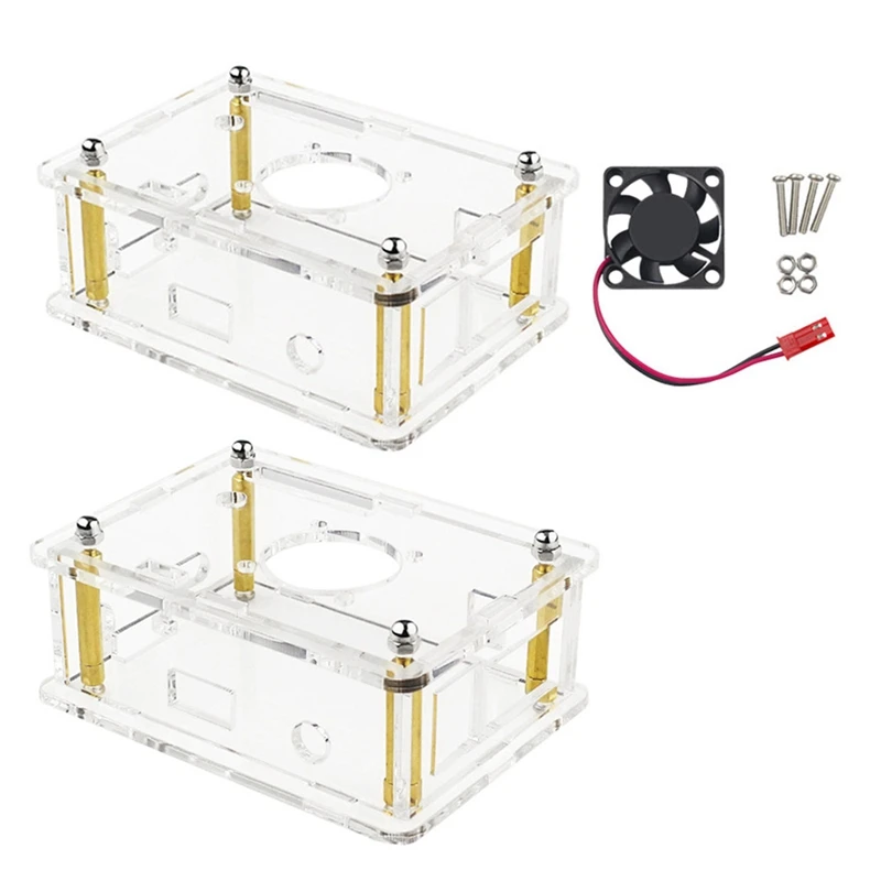 For Orange Pi 3 LTS Case Transparent Acrylic Shell Box Protect Enclosure For Orange Pi 3 LTS