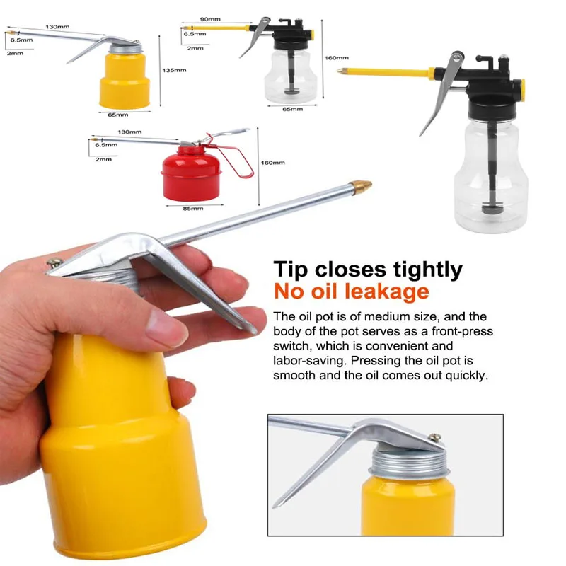 

Бутылка-дозатор для масла с длинным носиком 200/300/500 мл, для мотоциклов и автомобилей, ручной инжектор высокого давления, для домашнего использования