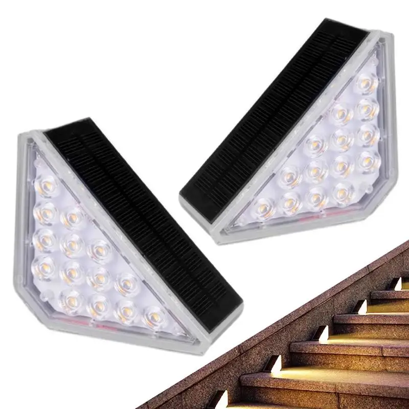 

Solar Step Lamp Outdoor Solar Stair Light IP68 Waterproof Fence Stairs Light Very Bright Security Wall Lamp Garden Decor