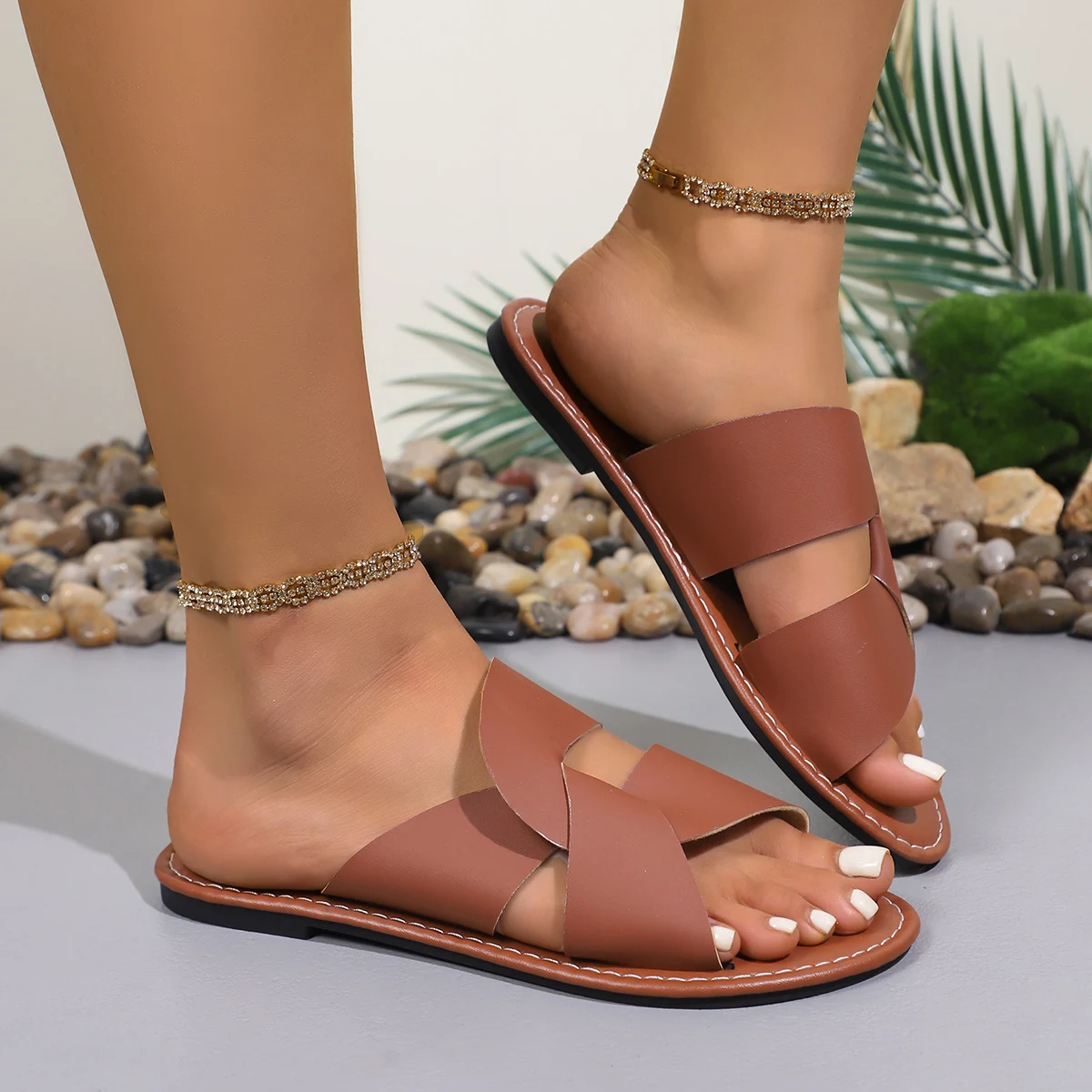 صنادل الشاطئ أحذية الدش الرجالية الوجه يتخبط