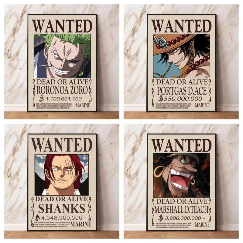 

Картина на холсте с изображением Зоро Ace Shanks Usopp Bounty, постеры, Классическая картина для гостиной, украшение для стен, игрушки, подарки