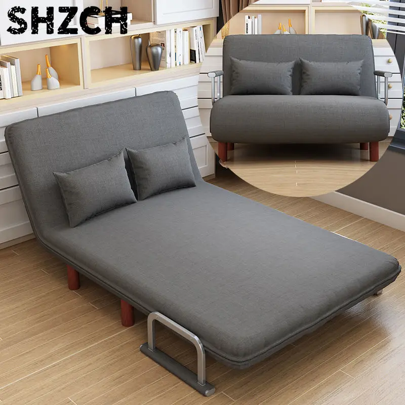 Klappbares Schlafsofa, Multifunktionales Wohnzimmer-Sofa für Mittagspause, Platzsparendes Einzelbett, Trendiges Stoffsofa