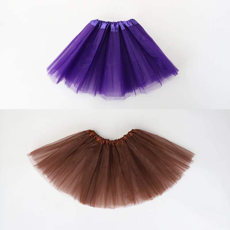 Muti Colors Tutu Skirt For Women Elastic Ballet Dancewear Tutus Mini Skirt Fairy Yellow Tulle Skirt Mother Daughter