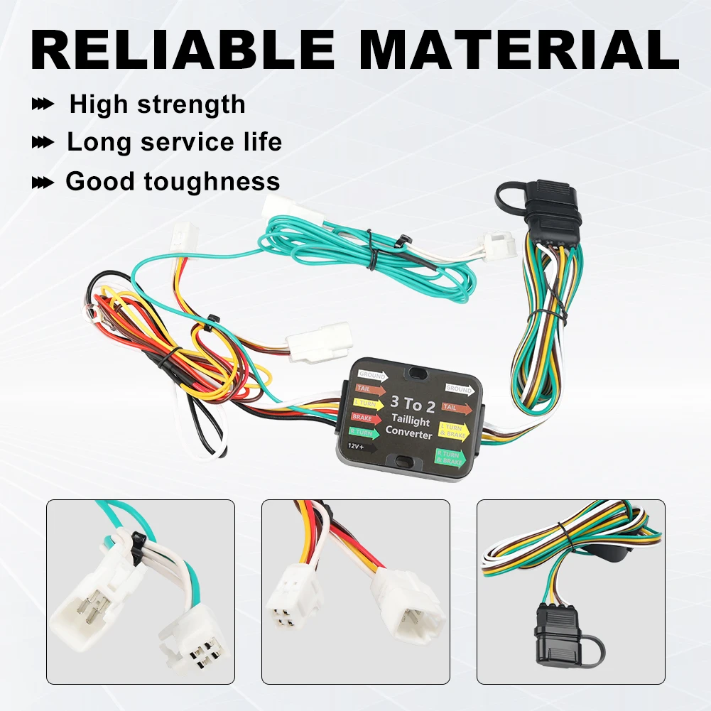 

Herorider Trailer Wiring Harness Kit 56434 For 2019-2024 Toyota RAV4 Plug&Play 4-Way Flat T-connector For 21-24 Toyota Prime