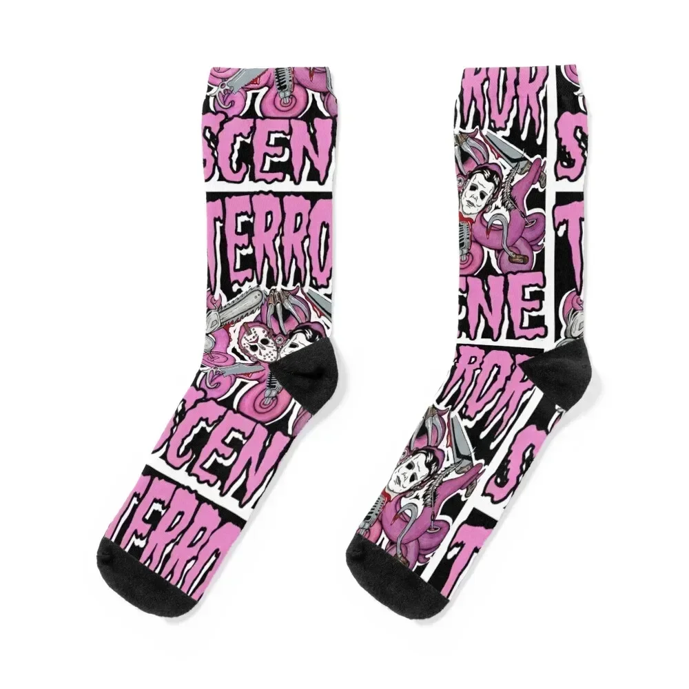 

Octerrorpus logo Socks FASHION floor essential halloween Women Socks Men's