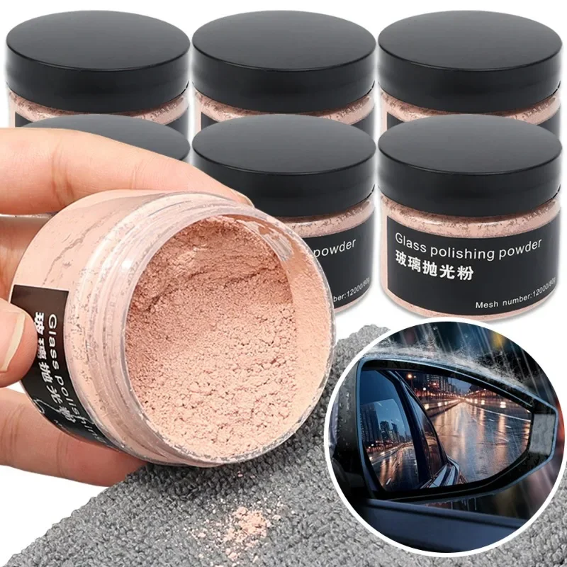 

Car Glass Polishing Powder Auto Rearview Mirror Lens Windshield Degreasing Film Cleaning Powder Glass Scratches Removal Polishes