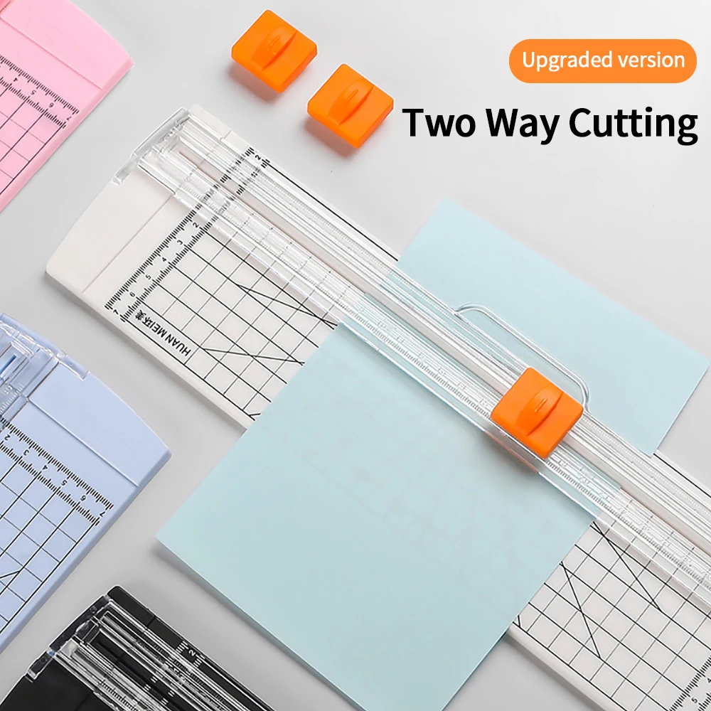 Upgrade Office A4 A5 Guillotine Paper Cutter Bidirectional with Automatic Security Safe Guard for Photo Coupon Craft Scrapbook