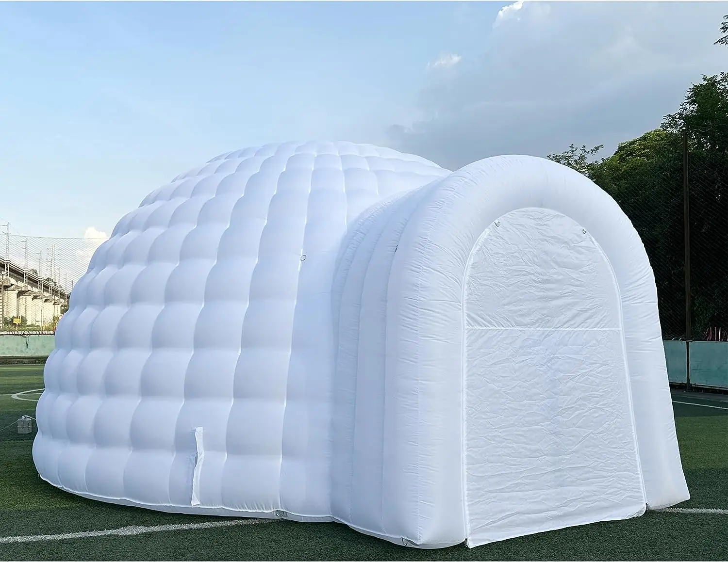 5m Dia Outdoor Giant Inflatable Party Tent Inflatable Igloo Tent Inflatable Dome Tent with LED Light for Party Wedding Rental