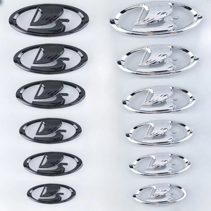 Pegatina para coche, rejilla delantera, maletero, logotipo del volante, emblema trasero para Lada Niva Xray Vesta Priora Granta Kalina Samara Largus