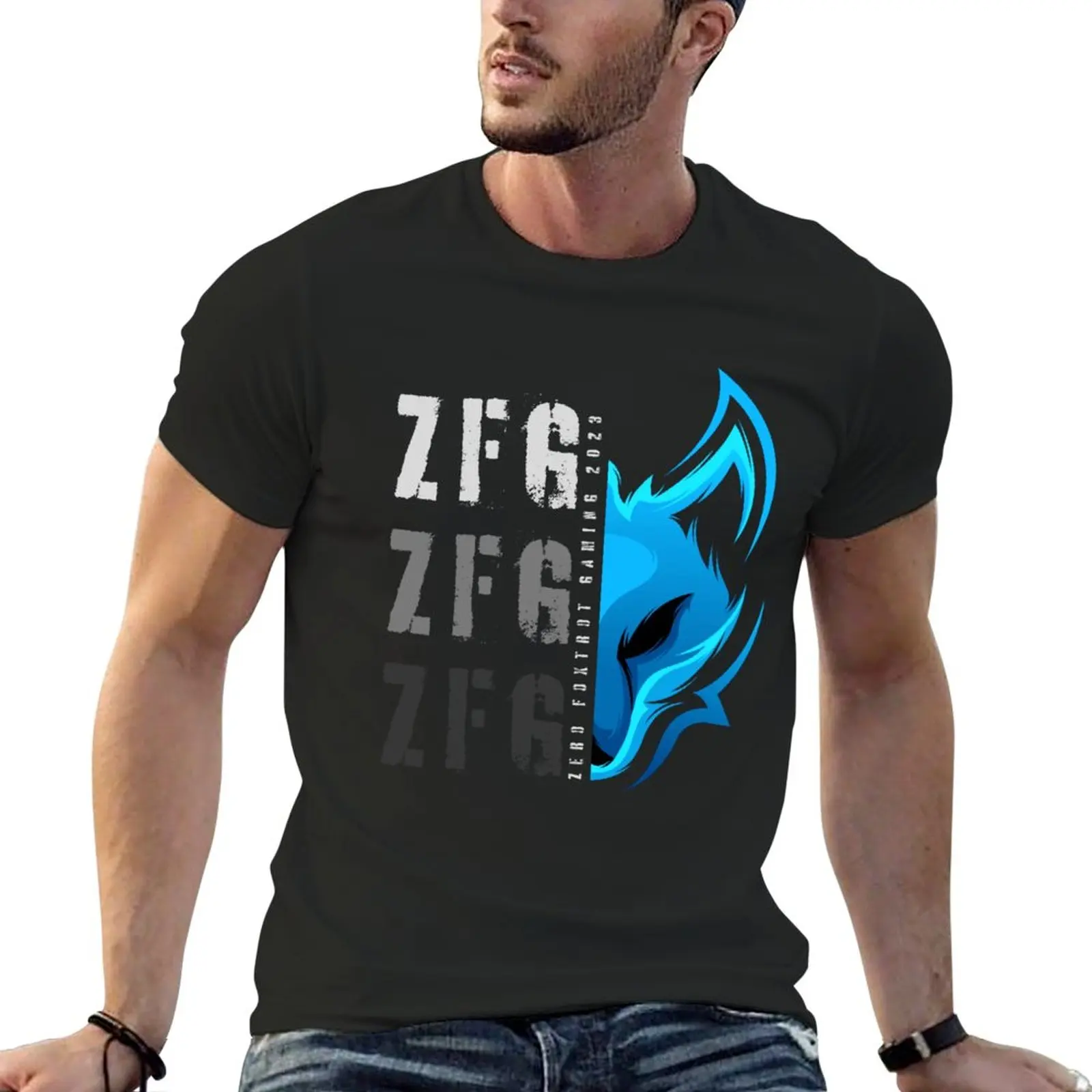 

New Blue fox ZFG 2023 T-Shirt boys t shirts man clothes oversized t shirt summer clothes big and tall t shirts for men