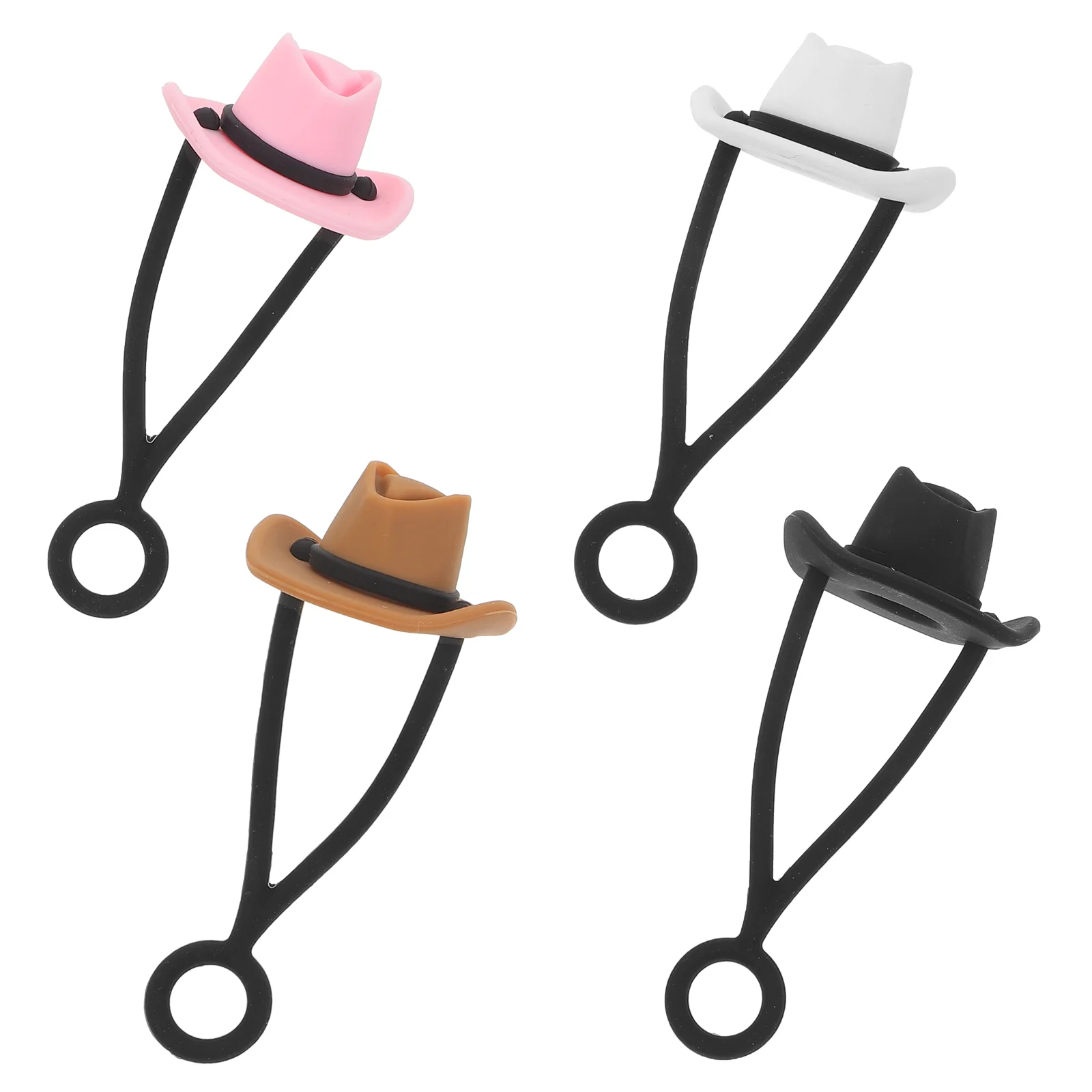 

4 Pcs Straw Cap Caps for Straws Covers End Protectors Silica Gel Plug Tumblers Tips