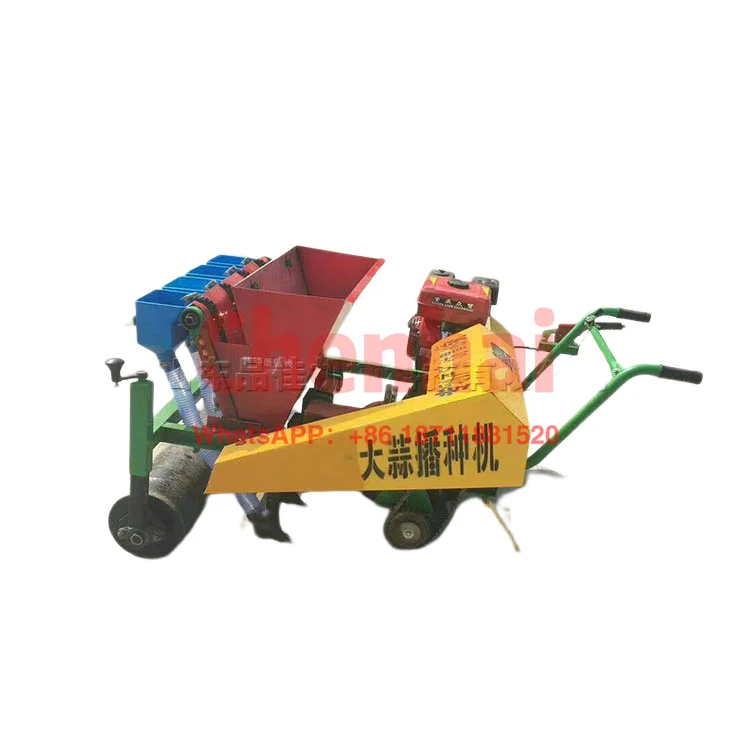 Walking anti-skid wheel garlic precision sowing machine Agricultural garlic planting machine garlic seeder