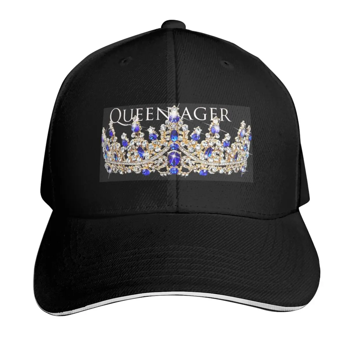 Boné de Beisebol Queen-ager, Boné de Luxo com Visor Protetor Solar, Marca de Luxo, Visor de Praia Feminino e Masculino
