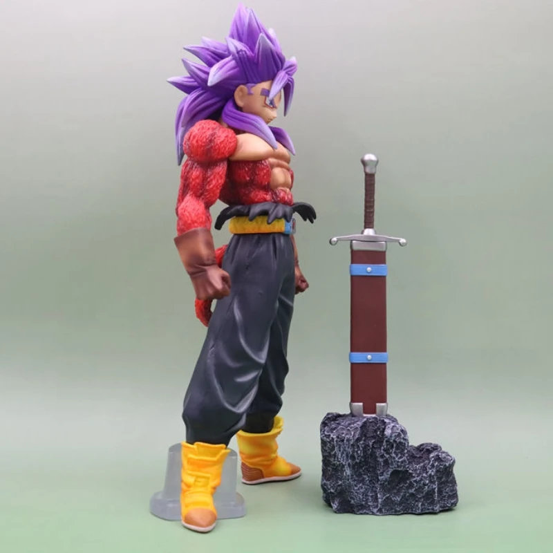 29cm Anime Dragon Ball Z Trunks Figures Future Trunks Ssj4 Figurine Action Figure PVC Statue Collection Model  Ornamen Toy Gifts