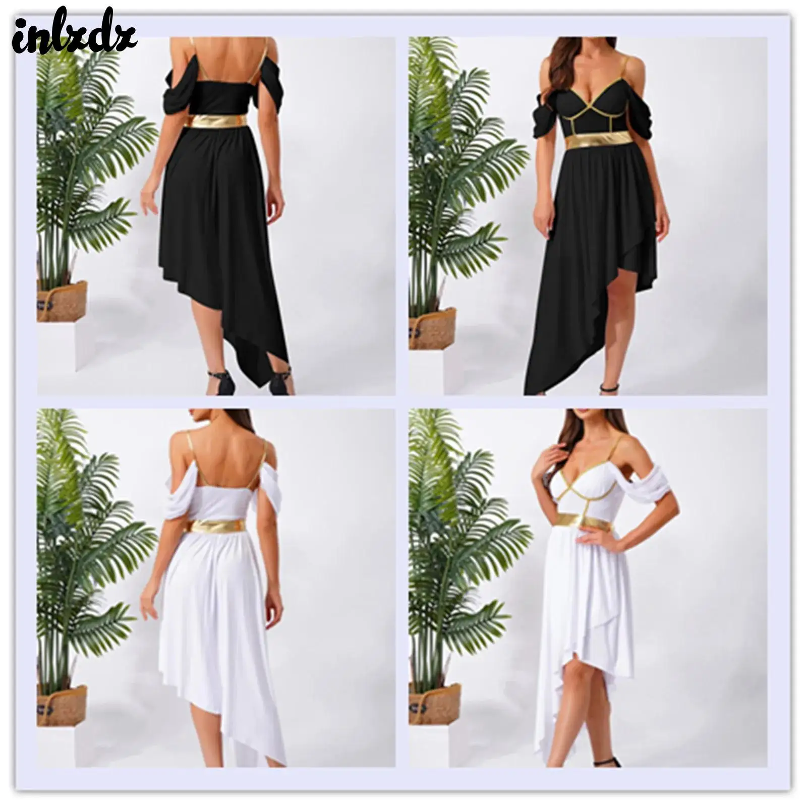 

Женские костюмы для косплея древнегреческой римской королевы на Хэллоуин, блестящее металлическое платье принцессы божество, арабское римское карнавальное вечернее платье