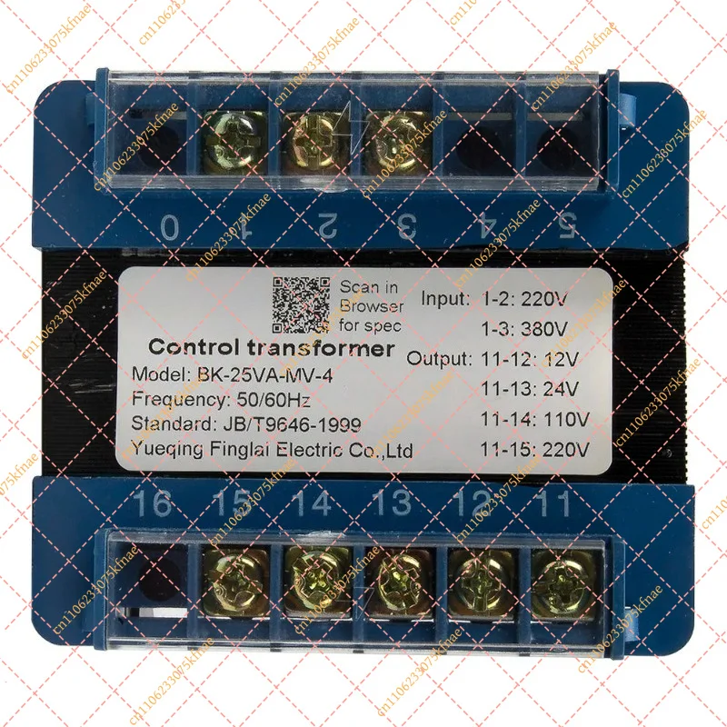 BK-25VA 25W BK Type Control Power Transformer 380V/220V Input Multi Voltage 220V 110V 36V 24V 12V 6.3V Output