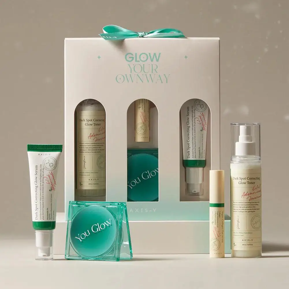 

AXIS-Y Repair корейский набор для ухода за кожей эссенция, тонер, крем для лица, крем для глаз, исчезает тонкие линии и осветляет тон кожи