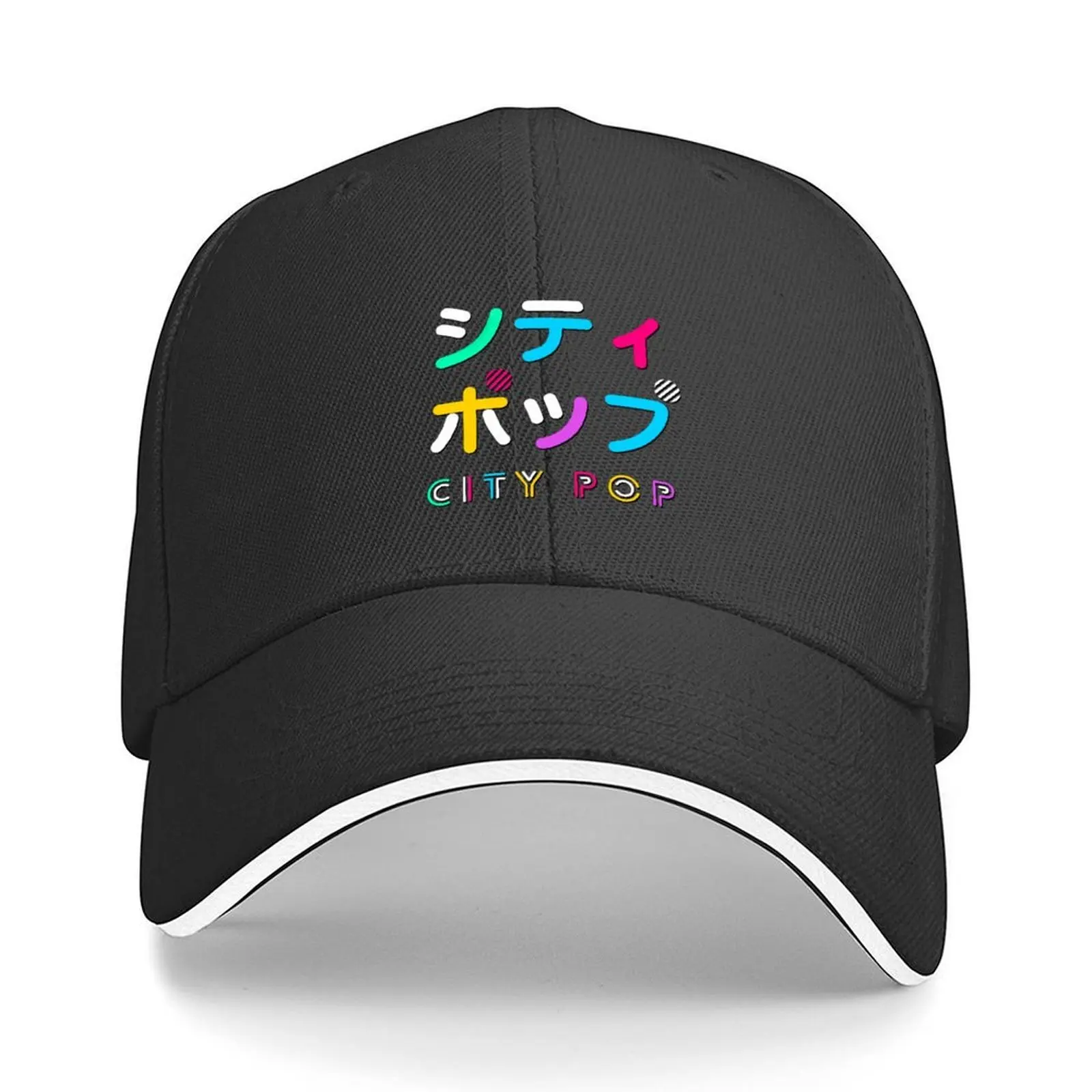 

City Pop Inspired Design Baseball Cap derby hat Anime Hip Hop Beach Men Golf Wear Women's