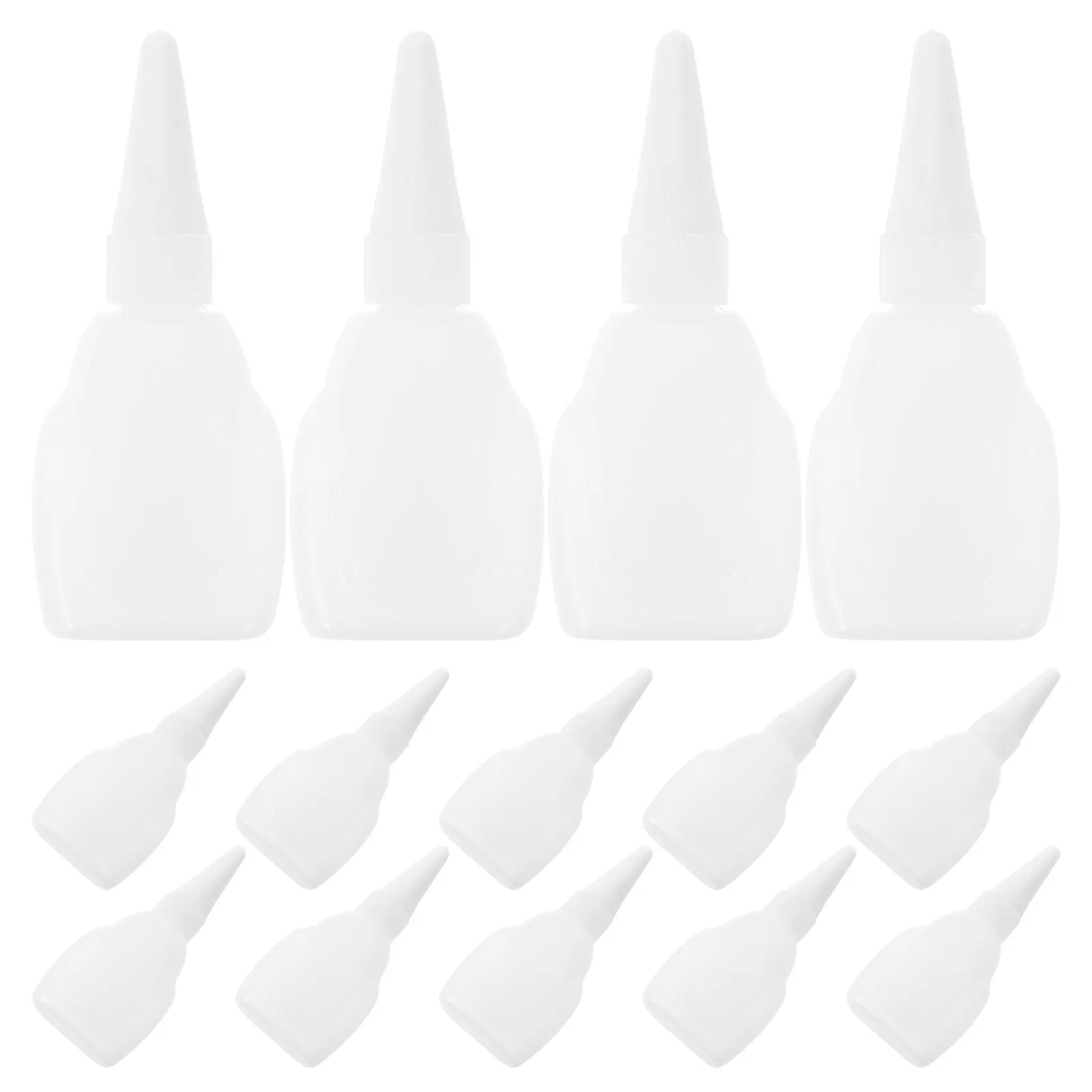 40Pcs Precision Tip Clear Glue Bottles Needle Tip Applicator 20Ml Refillable Small Nozzle Bottles for DIY Crafting Liquid Glue