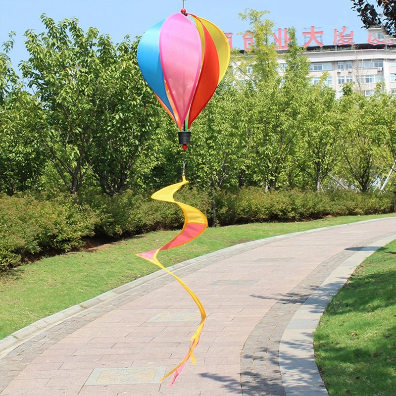 Dekoracja ogrodowa balon dmuchany cekiny obracające się balony tęcza kolorowe wiatraki wiszący wystrój ogrodu weselny