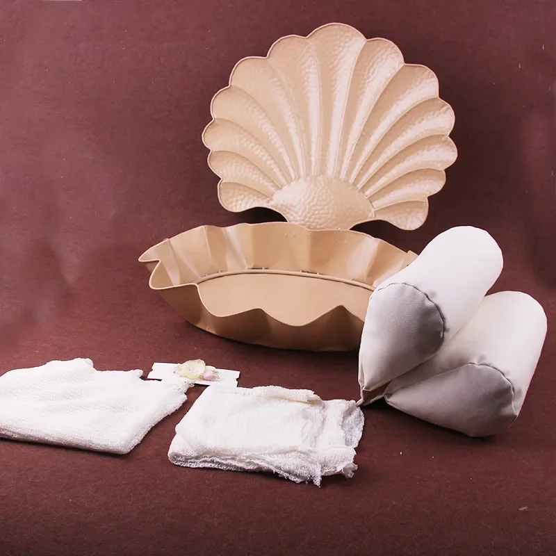 Newborn Photography Props Iron Shell Props Baby Studio Shell Props Set Studio Photo Accessories Photo Props Fotografia
