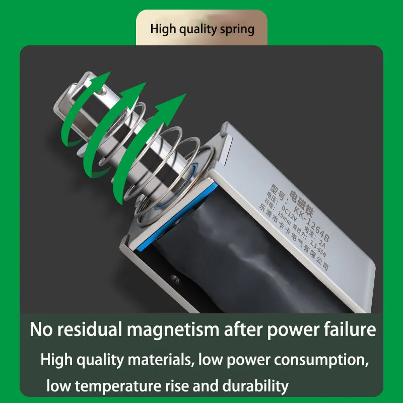 Interruptor solenoide lineal tipo Push Pull, marco abierto, electroimán, fuerza de Keepping 5N- 65N, viaje, 5mm-15mm, cc 12V, 24V