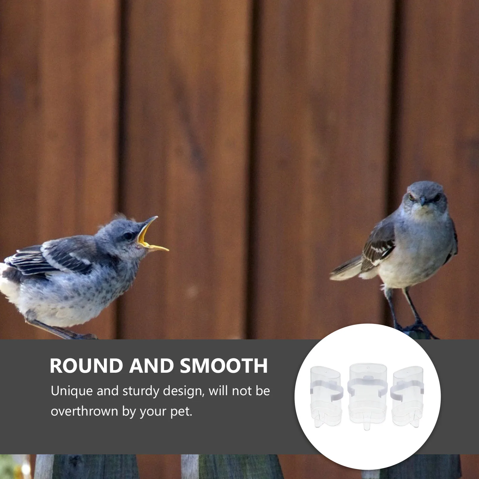 

3Pcs Automatic Bird Water Feeder Plastic Bird Water Container for Cage Drinking Bowl for Parrots and Birds