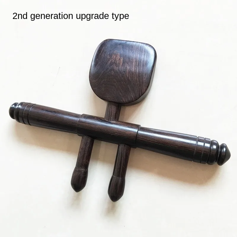 Sandalwood rising sun detoxification scraping spade solid wood rolling tendon bar back massage dredge meridians pull tendon bar